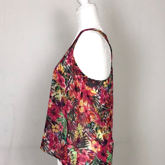 Racerback Bongo Floral Tank - Picture 5 of 5